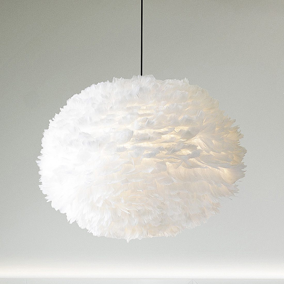 white and grey lamp shade