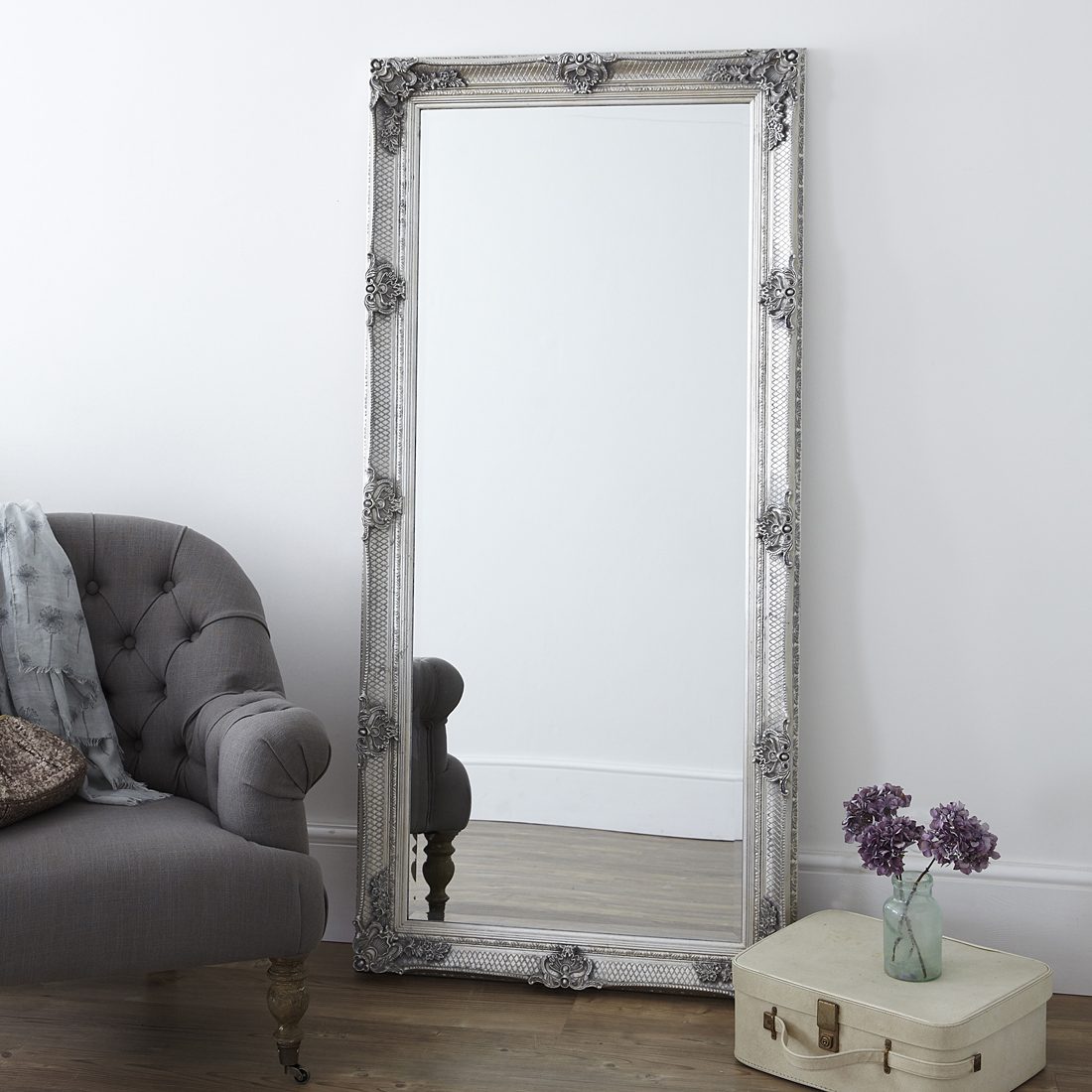 Antique full store length mirror