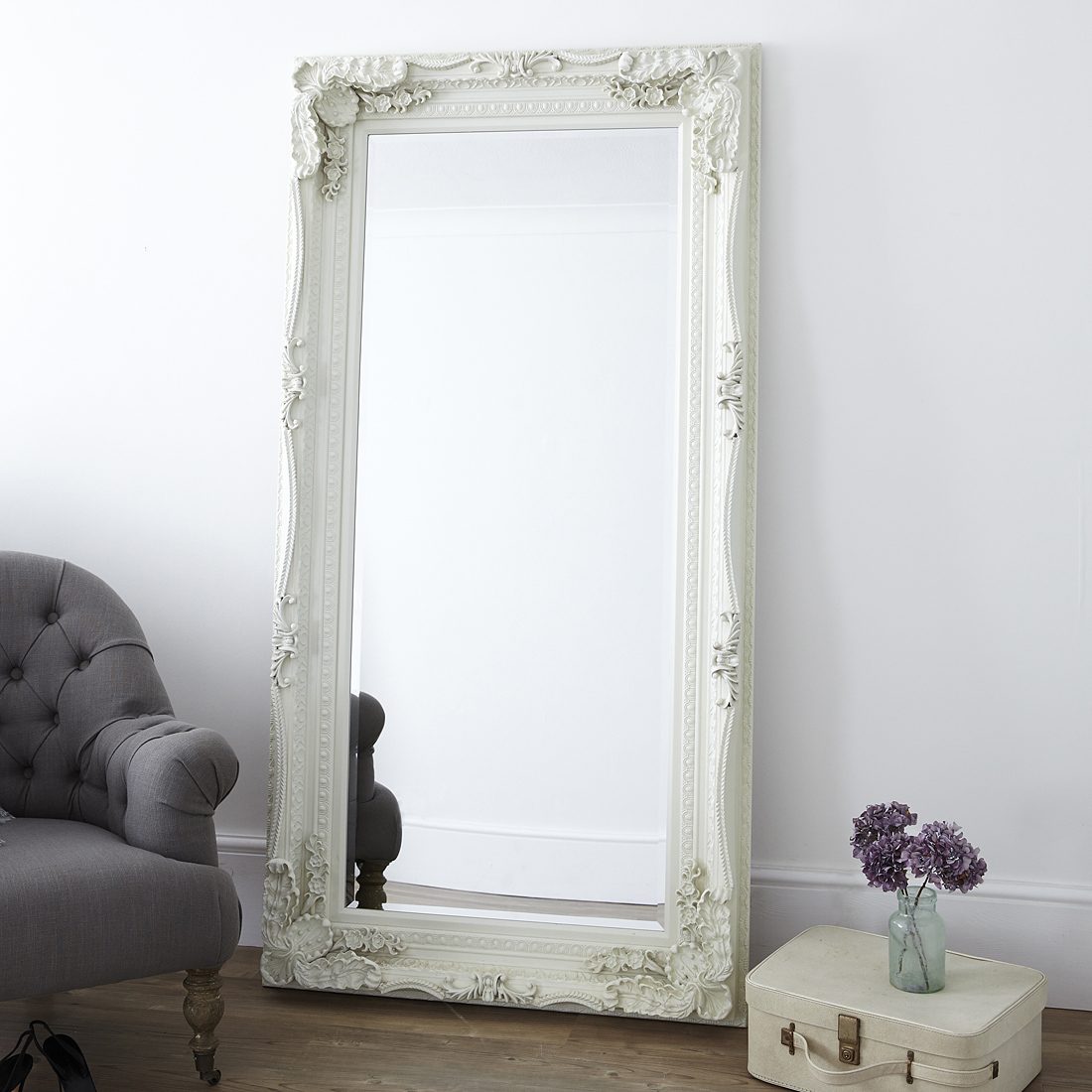 Decorative Cream Full Length Mirror | Primrose & Plum