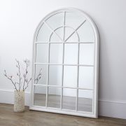 Window Wall Mirror white arched window wall mirror – primrose & plum Window Wall Mirror white arched window wall mirror – primrose & plum