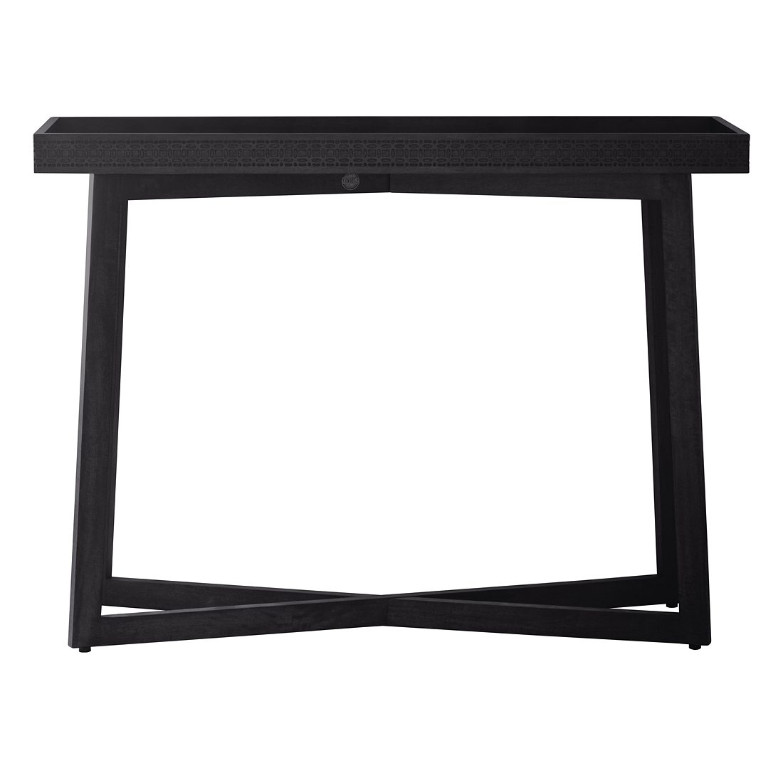 Carved Console Table Black