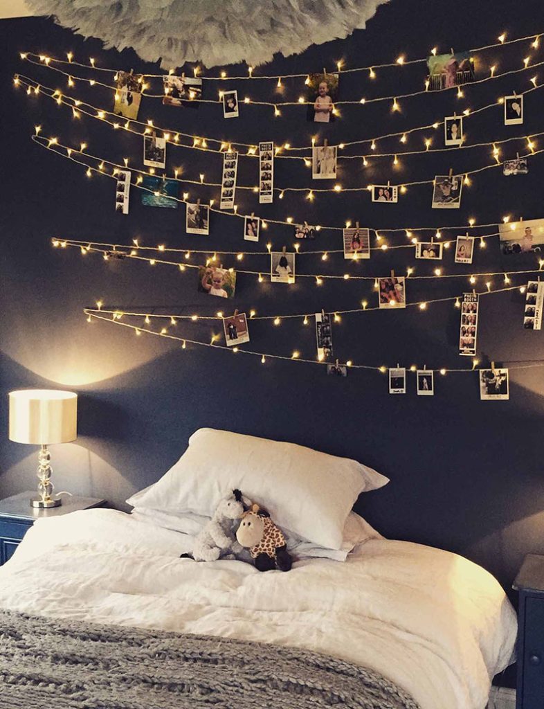 6 Ways To Hang Fairy Lights Around Your, Lights Around Bed