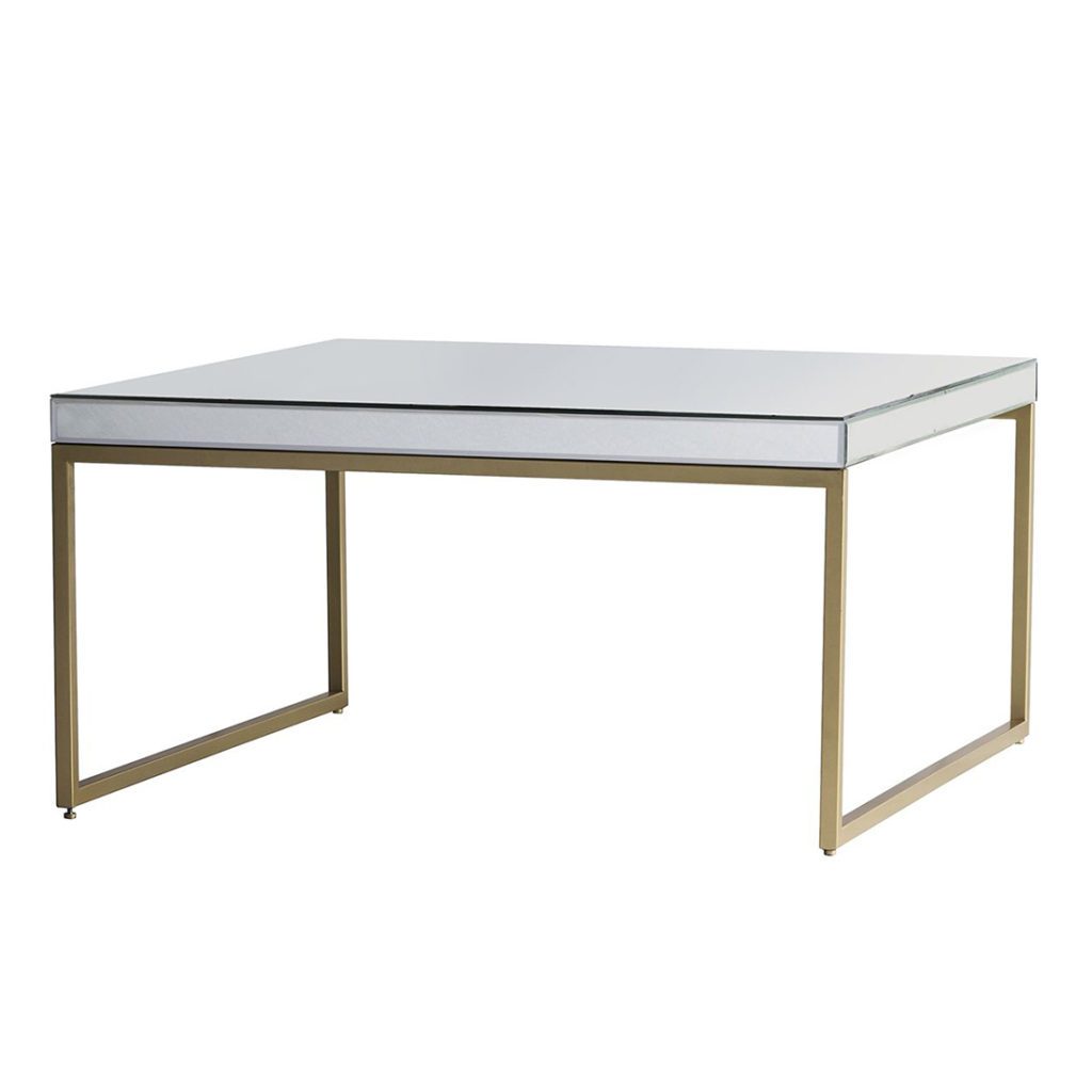 Champagne Gold Mirrored Coffee Table Primrose & Plum
