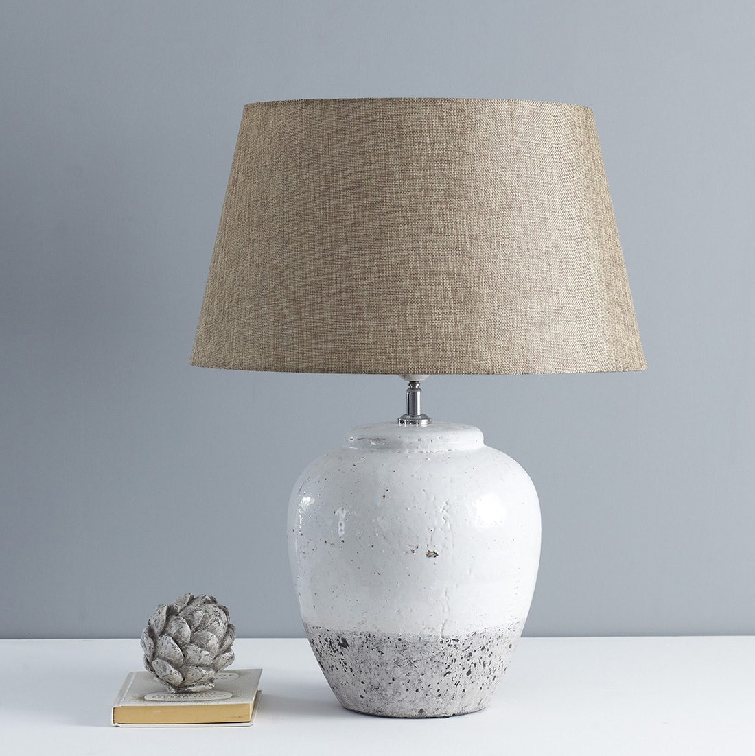 large concrete table lamp