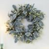 Frosted Mistletoe Christmas Wreath