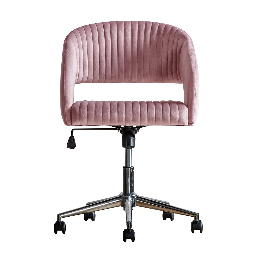 Blush Pink Velvet Swivel Desk Chair | Primrose & Plum