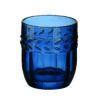 heavy decorative dark blue glass tumbler