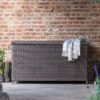 large outdoor rattan storage box