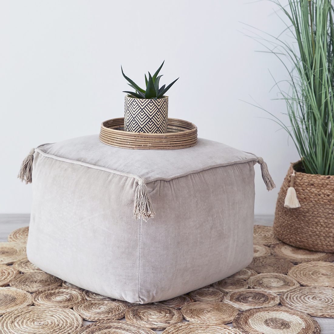 Tassel pouf sales