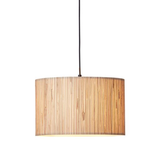 natural seagrass large drum lampshade pendant light