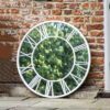 vintage style roman numeral clock garden mirror