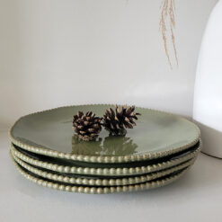 Alternative view of Grace Dinner Plates - Olive Green